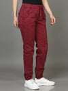 Plus Size Women Dark Mauve Joggers