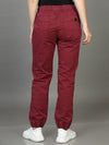 Plus Size Women Dark Mauve Joggers