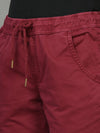 Plus Size Women Dark Mauve Joggers