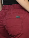 Plus Size Women Dark Mauve Joggers