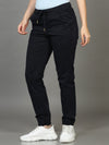 Plus Size Women Black Joggers