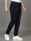 Plus Size Women Black Joggers