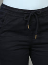 Plus Size Women Black Joggers