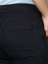 Plus Size Women Black Joggers