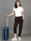 Plus Size Women Coffee Bean Joggers