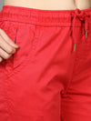 Plus Size Women Radical Red Joggers