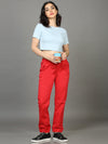 Plus Size Women Radical Red Joggers