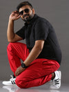 Plus Size Radical Red Jogger