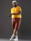 Plus Size Crater Brown Shorts