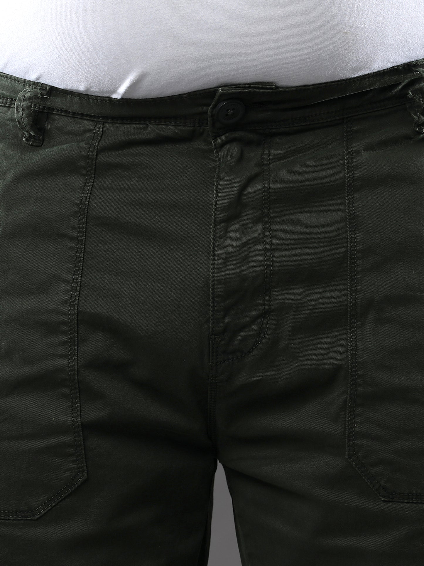 Plus Size Jungle Green Shorts
