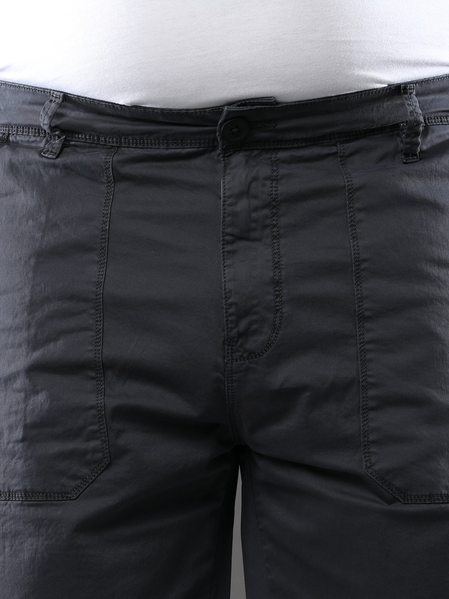 Plus Size Jet Grey Shorts