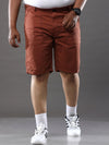 Plus Size Crater Brown Shorts