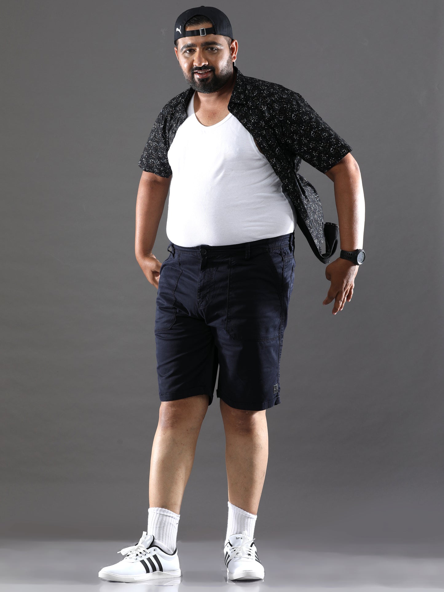 Plus Size Mirage Blue Shorts