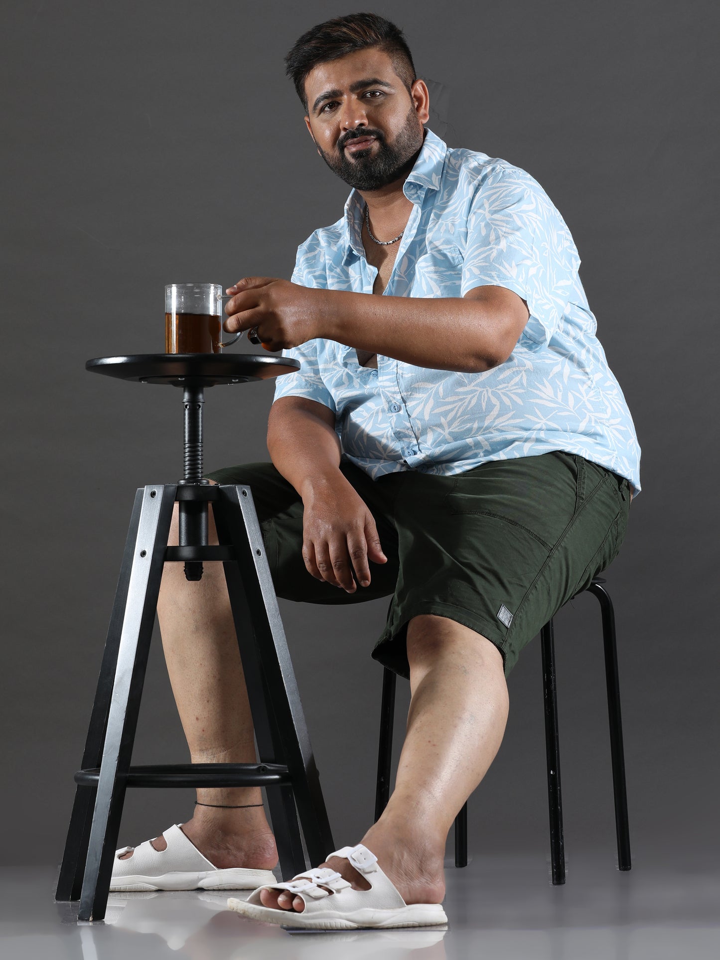 Plus Size Jungle Green Shorts