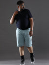 Products Plus Size Cloudy Blue Shorts