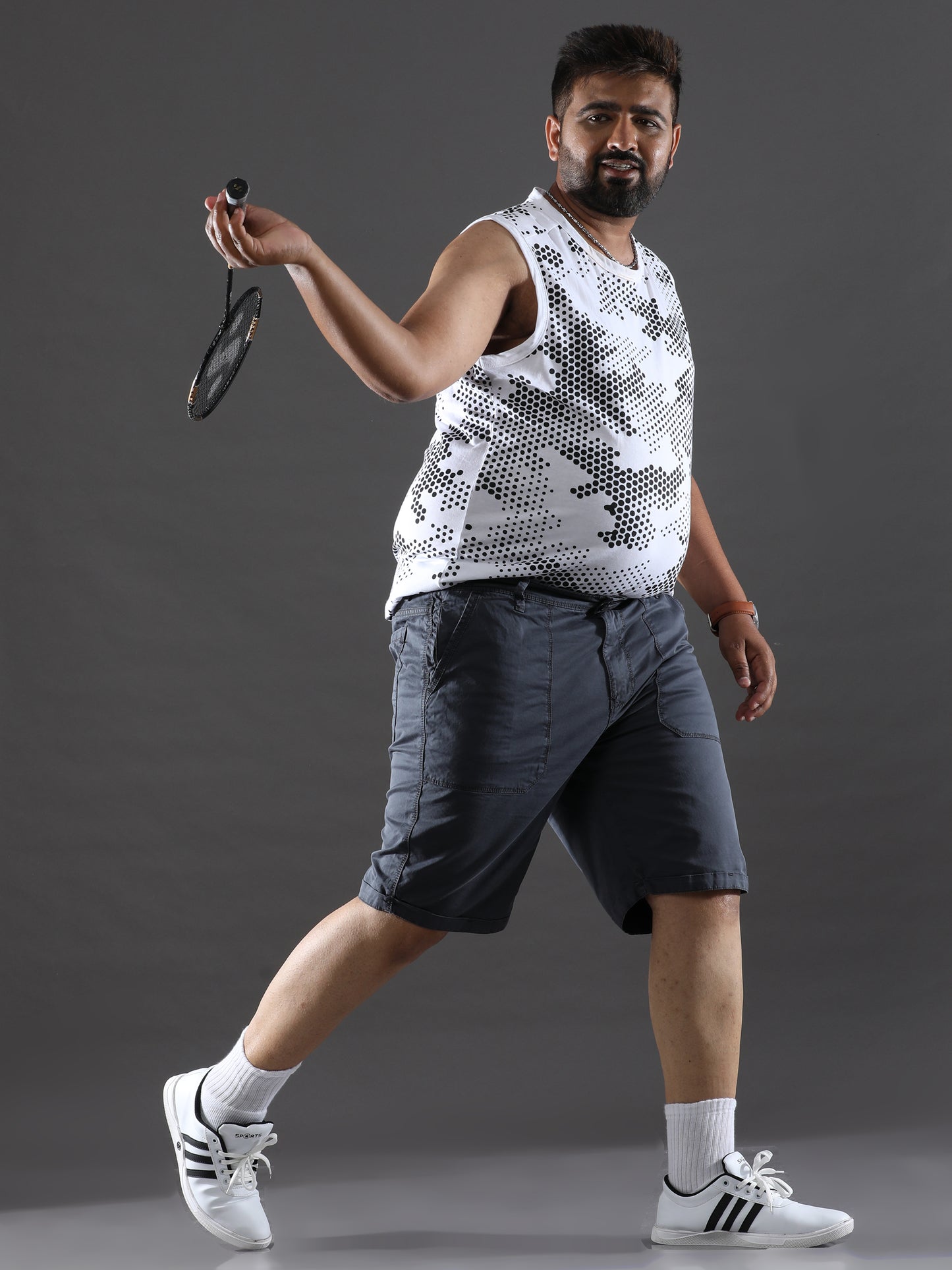 Plus Size Jet Grey Shorts