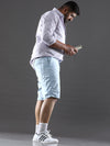 Plus Size Blue Haze Shorts