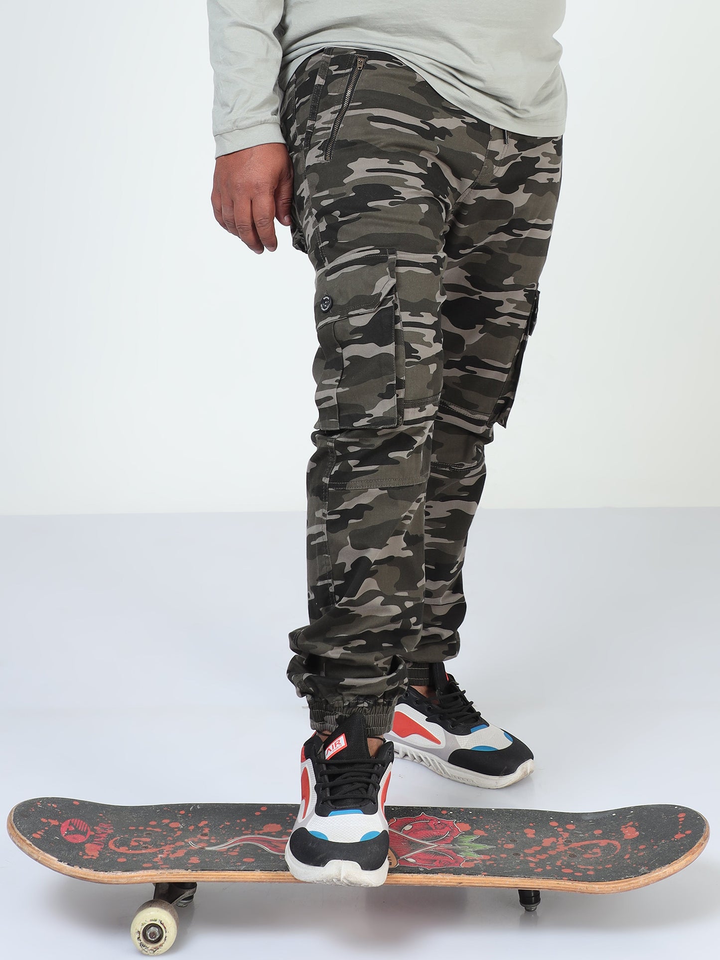 Forest Blend Plus Size Men Cargo Joggers
