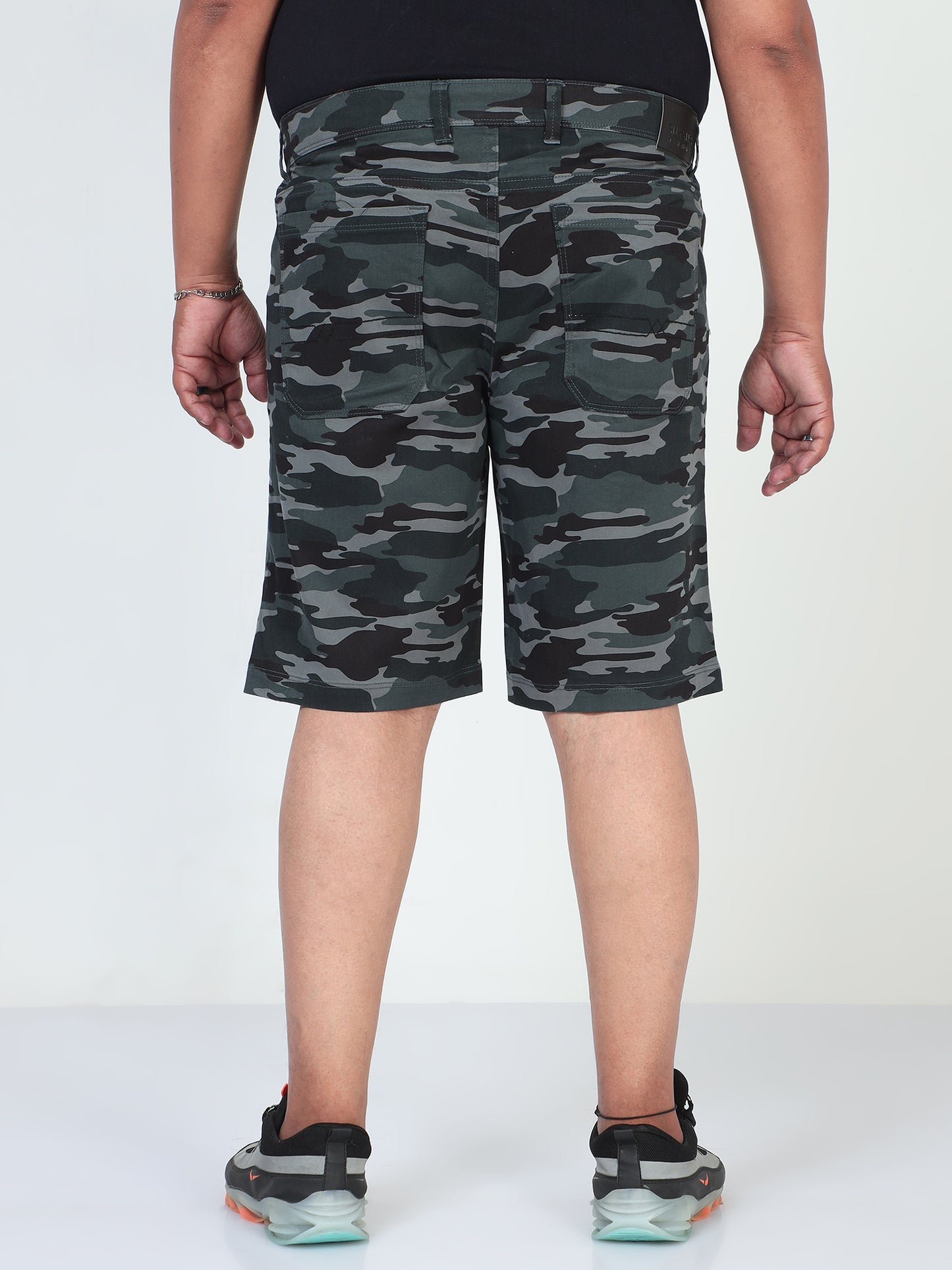 Earth Tones Plus Size Camouflage Men Shorts