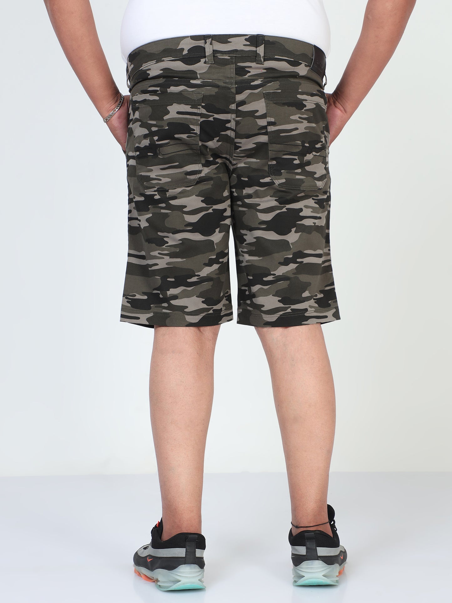 Forest Blend Plus Size Camouflage Men Shorts