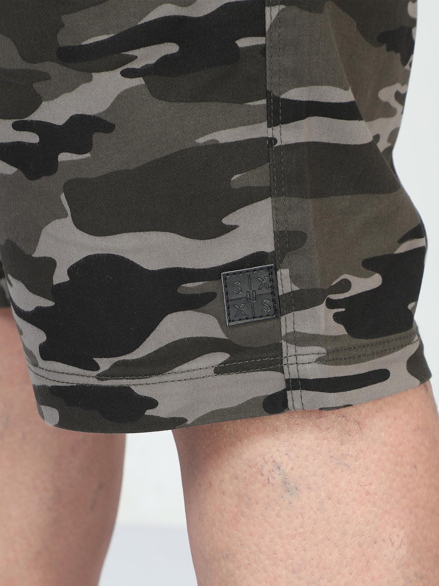 Forest Blend Plus Size Camouflage Men Shorts