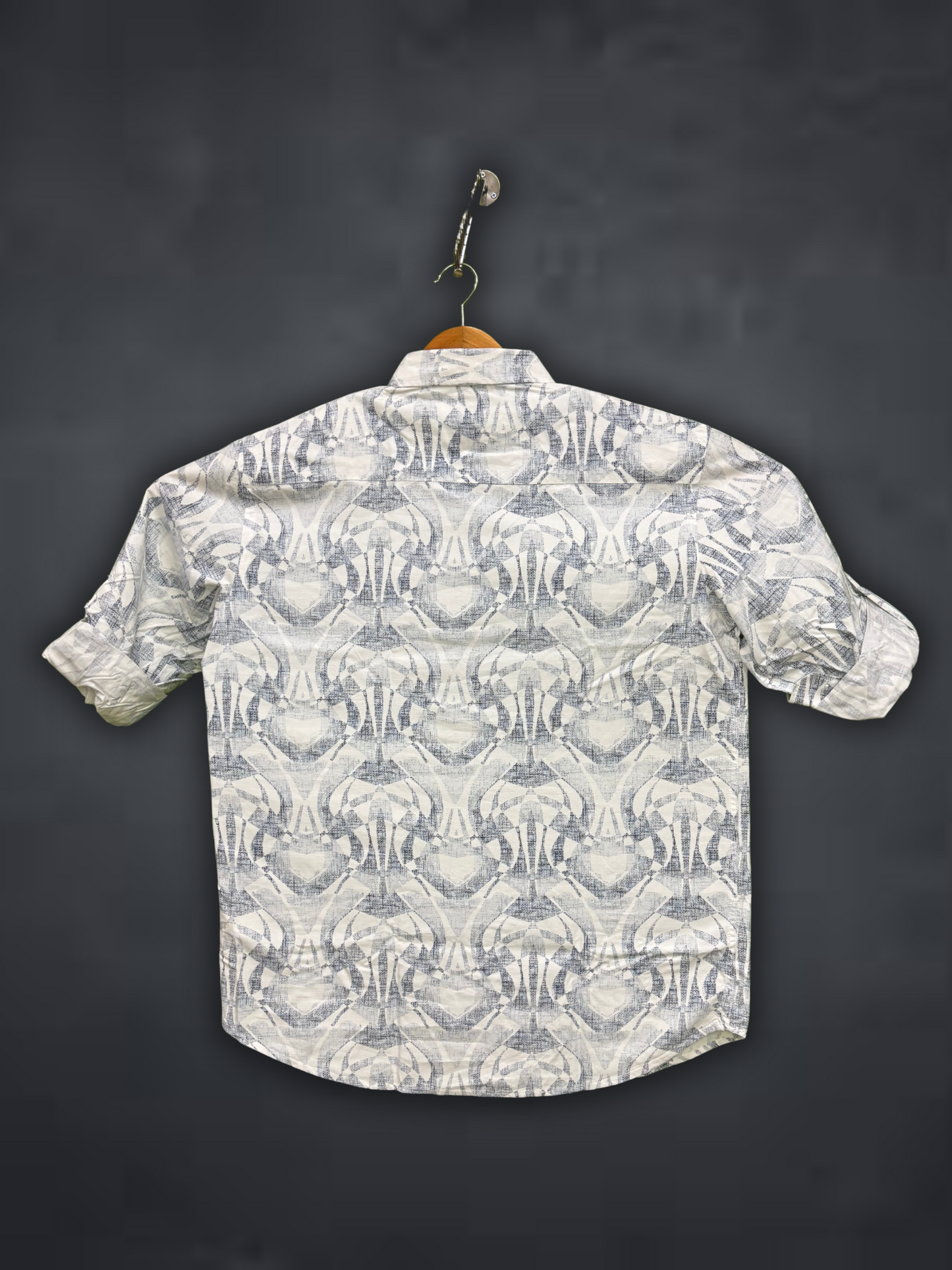 Copper Stone White patterned shirt