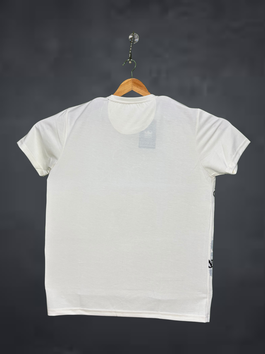 Stride Men's Premium T-Shirt|White t-shirt with black text