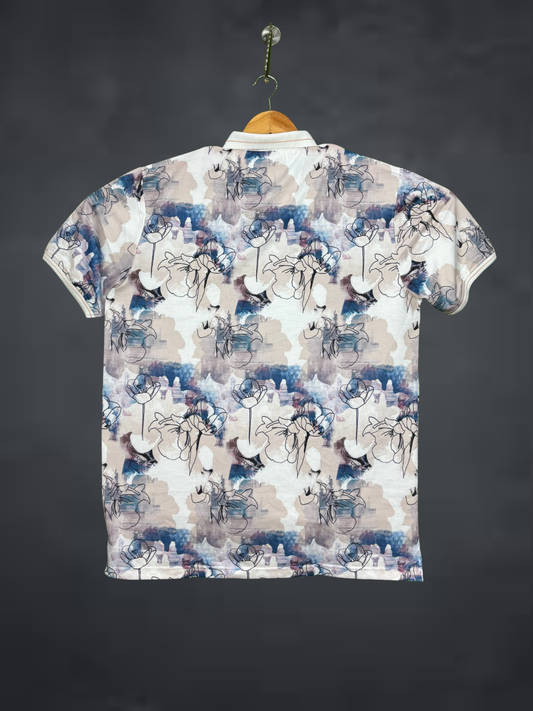 Stride Men's Premium T-Shirt|Flower Printed