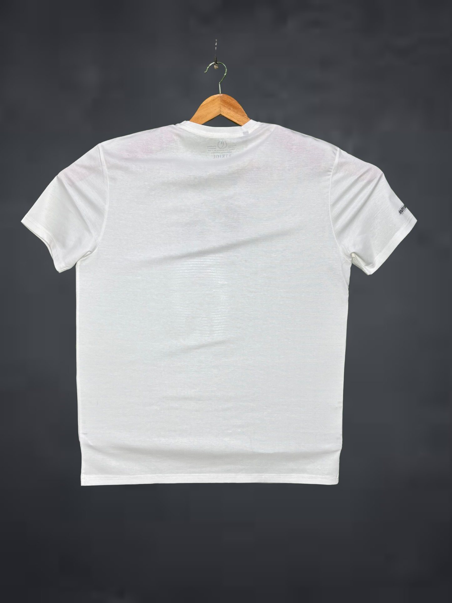 Stride Men's Premium T-Shirt| White Printed