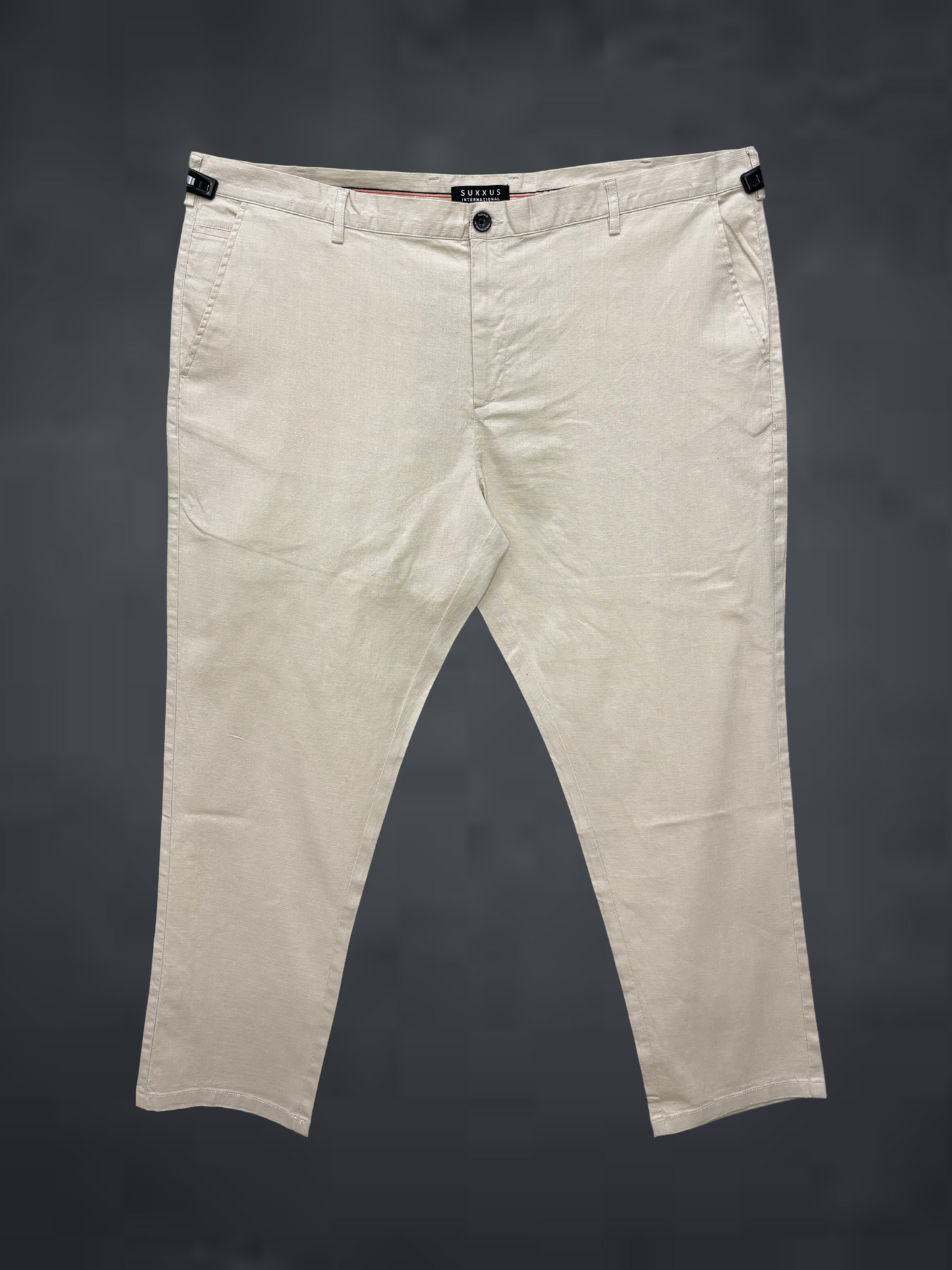 Plus Size Cream Cotton Pant – Casual Fit