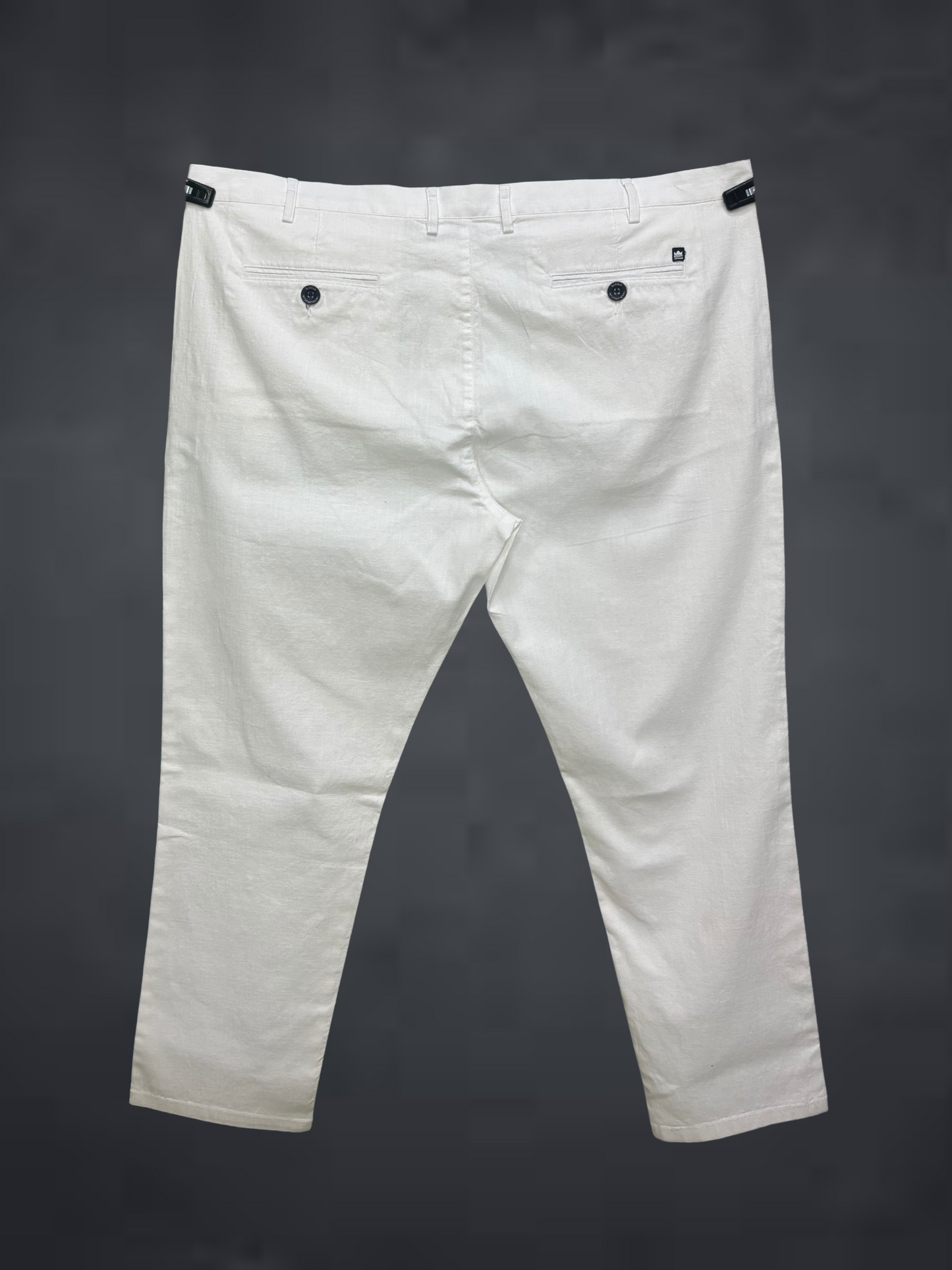 Plus Size White Cotton Pant – Casual Fit