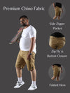 Plus Size Pastel Brown Shorts
