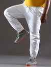 Plus Size White Goose Jogger