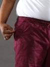 Plus Size Dark Mauve Jogger