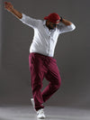 Plus Size Dark Mauve Jogger