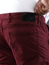 Plus Size Dark Mauve Shorts