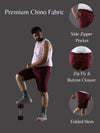 Plus Size Dark Mauve Shorts