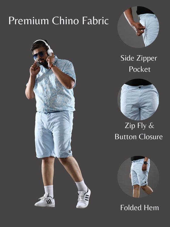 Plus Size Blue Haze Shorts