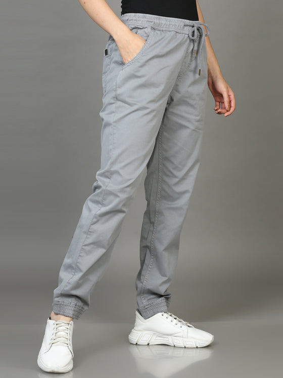 Plus Size Women Natural Grey Joggers