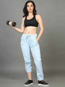  Plus Size Women Blue Haze Joggers