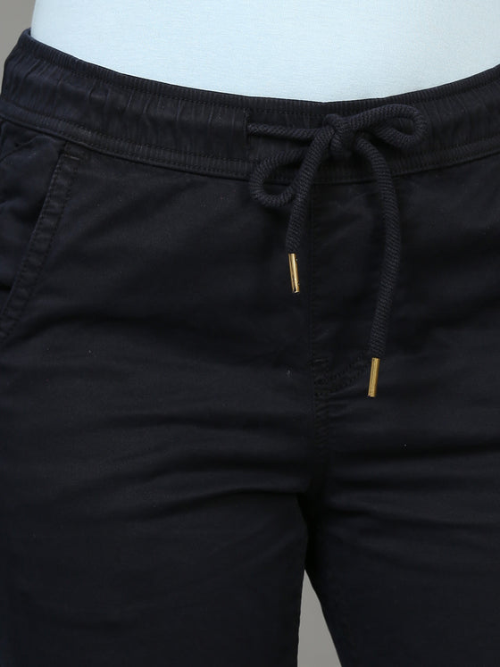 Plus Size Women Black Joggers
