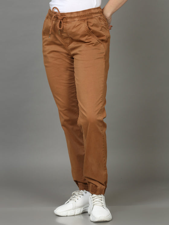Otter Brown Women Joggers