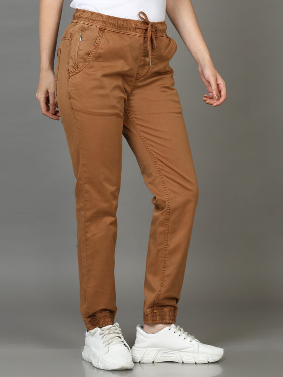 Otter Brown Women Joggers