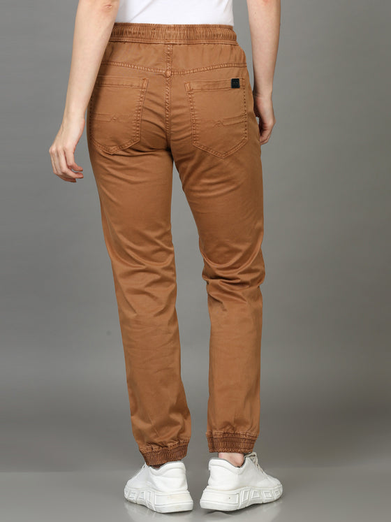 Otter Brown Women Joggers