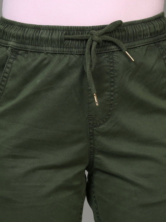 Plus Size Women Jungle Green Joggers