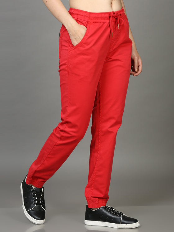 Radical Red Women Joggers