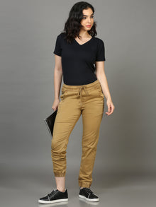  Pastel Brown Women Joggers