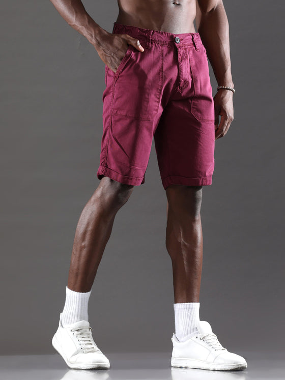 Dark Mauve Shorts