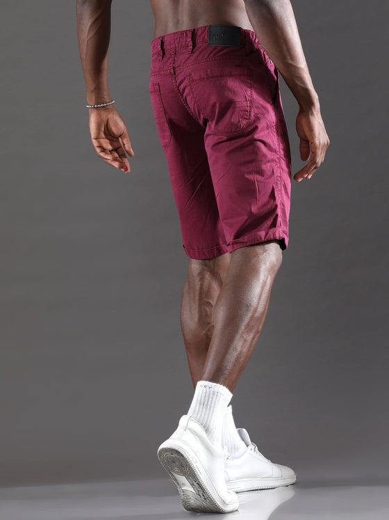 Dark Mauve Shorts