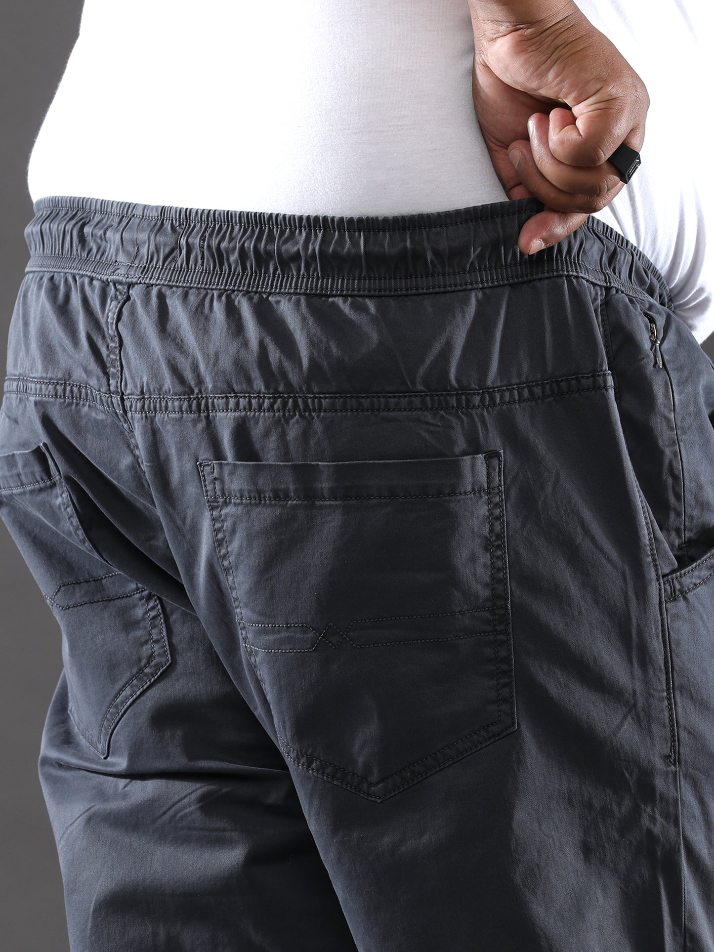 Plus Size Jet Grey Jogger